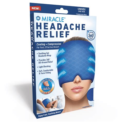 Gel cap for alleviating headaches and migraines with magic